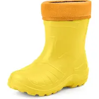 Ladeheid Kinder Mädchen Jungen federleichte Eva Thermo Gummistiefel Regenstiefel gefüttert KL050 (Sonnig, 24 EU)