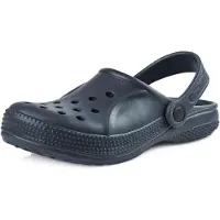 Ladeheid Kinder Mädchen Jungen leichte Eva Clogs Gartenclogs Gartenschuhe KL055 (Dunkelblau, 32 EU)