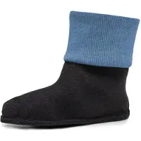 Ladeheid Kinder Gummistiefel Stiefelsocken Innenschuh Wärmende Socken für Regenstiefel LA-CA-10 LA-CA-11(Blau, 30/31)