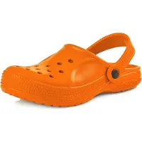 Ladeheid Kinder Mädchen Jungen leichte Eva Clogs Gartenclogs Gartenschuhe KL055 (Orange, 25 EU)