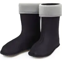 Ladeheid Kinder Mädchen Jungen Wärmende Stiefelsocken für Gummistiefel Innenschuh für Modell LA-KL-EVA-Kids und KL050, KL045 (Grau, 33 EU)