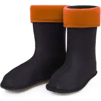 Ladeheid Kinder Mädchen Jungen Wärmende Stiefelsocken für Gummistiefel Innenschuh für Modell LA-KL-EVA-Kids und KL050, KL045 (Orange, 23 EU)