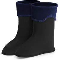 Ladeheid Kinder Mädchen Jungen Wärmende Stiefelsocken für Gummistiefel Innenschuh LA-861 (Marineblau, 28/29 EU)