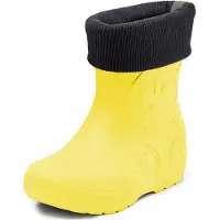 Ladeheid Kinder Federleichte Gummistiefel Thermo mit Fütterung LA-CA-Panda249(Gelb, 28/29)
