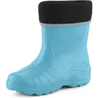 Ladeheid Kinder Mädchen Jungen Federleichte Eva Thermo Gummistiefel Gefüttert KL058 (Hellblau, 24)