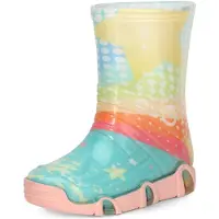 Ladeheid Kinder Mädchen Jungen Gummistiefel Gefüttert Swk2020BW (Türkis Muster-31, 25/26)