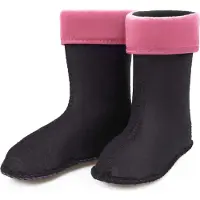 Ladeheid Kinder Mädchen Jungen Wärmende Stiefelsocken für Gummistiefel Innenschuh für Modell LA-KL-EVA-Kids und KL050, KL045 (Hellrosa, 26 EU)