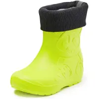 Ladeheid Kinder Federleichte Gummistiefel Thermo mit Fütterung LA-CA-Panda249(Limone, 32/33)
