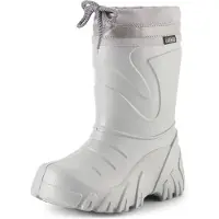 Ladeheid Kinder Mädchen Jungen federleichte Eva Winter Thermo Gummistiefel gefüttert LA-835 (Grau/Blendung, 28/29 EU)