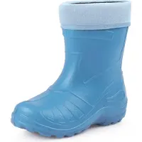 Ladeheid Kinder Mädchen Jungen federleichte Eva Thermo Gummistiefel Regenstiefel gefüttert KL050 (Hellblau, 24 EU)