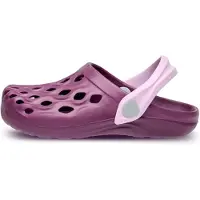 Ladeheid Clogs Kinder Schuhe für Mädchen und Jungen leichte Gartenclogs Gartenschuhe Kinder LA-CA-14 (Violett, 29/30 EU)