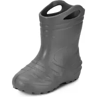 Ladeheid Kinder Mädchen Jungen federleichte Eva Gummistiefel KL051-S (Graphite, 28 EU)