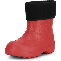 Ladeheid Kinder Mädchen Jungen leichte Eva Gummistiefel Regenstiefel LADW007 (Rot 1841, 34/35 EU)