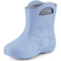 Ladeheid Eva Kinder Jungen Mädchen Gummistiefel Regenschuhe gefüttert LA-CA-03 (Hellblau, 24/25 EU)