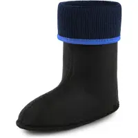 Ladeheid Kinder Mädchen Jungen Wärmende Stiefelsocken für Gummistiefel Innenschuh KL058 (Blau, 35 EU)
