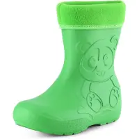 Ladeheid Eva Kinder Jungen Mädchen Gummistiefel Regenschuhe gefüttert LA-CA-11 (Grün, 22/23 EU)