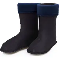Ladeheid Kinder Mädchen Jungen Wärmende Stiefelsocken für Gummistiefel Innenschuh für Modell LA-KL-EVA-Kids und KL050, KL045 (Dunkelblau, 27 EU)