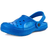 Ladeheid Kinder Mädchen Jungen leichte Eva Clogs Gartenclogs Gartenschuhe KL055 (Kornblumen, 28 EU)