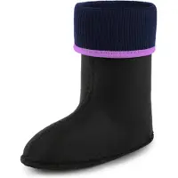 Ladeheid Kinder Mädchen Jungen Wärmende Stiefelsocken für Gummistiefel Innenschuh KL058 (Violett, 26 EU)