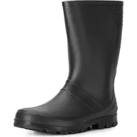 Ladeheid Damen und Herren PVC Gummistiefel LA-959 (Schwarz, 46 EU)