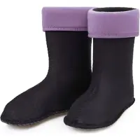 Ladeheid Kinder Mädchen Jungen Wärmende Stiefelsocken für Gummistiefel Innenschuh für Modell LA-KL-EVA-Kids und KL050, KL045 (Violett, 35 EU)