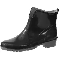 Ladeheid Damen Kurze Gummistiefel LA-930 (Schwarz, 36)