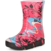 Ladeheid Kinder Mädchen Jungen Gummistiefel Gefüttert Swk2020BW (Rosa Muster-32, 29/30)