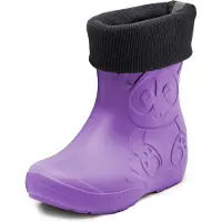 Ladeheid Kinder Federleichte Gummistiefel Thermo mit Fütterung LA-CA-Panda249(Lilla, 32/33)