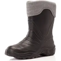 Ladeheid Kinder Mädchen Jungen federleichte Eva Thermo Gummistiefel gefüttert LA-861 (Graphite/Grau, 26/27)