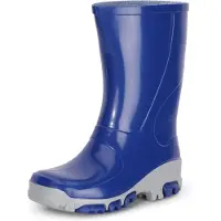 Ladeheid Kinder Mädchen Jungen Gummistiefel Regenschuhe LARB015 (Kornblume Grau, 25)