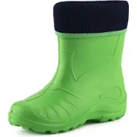 Ladeheid Kinder Mädchen Jungen Federleichte Eva Thermo Gummistiefel Gefüttert KL058 (Grün, 24)