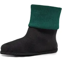 Ladeheid Kinder Gummistiefel Stiefelsocken Innenschuh Wärmende Socken für Regenstiefel LA-CA-10 LA-CA-11(Smaragdgrün, 26/27)
