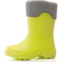 Ladeheid Kinder Mädchen Jungen federleichte Eva Thermo Gummistiefel gefüttert LA-861 (Lime509/Grey, 28/29)