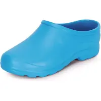 Ladeheid Damen und Herren leichte Eva Clogs Gartenclogs Gartenschuhe LADW001 (Blau, 46)