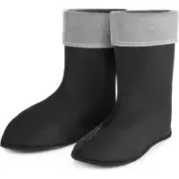 Ladeheid Damen Wärmende Stiefelsocken für Gummistiefel Innenschuh LA-800-2017 (Grau, 36 EU)
