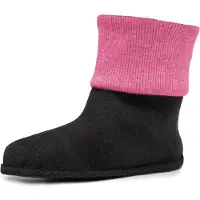 Ladeheid Kinder Gummistiefel Stiefelsocken Innenschuh Wärmende Socken für Regenstiefel LA-CA-10 LA-CA-11(Rosa, 24/25)