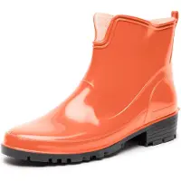 Ladeheid Damen Kurze Gummistiefel LA-930 (Orange, 38)
