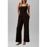 Calvin Klein Scuba Crepe Jumpsuit Black Größe: S | Jumpsuits Outlet | Damen | Schwarz