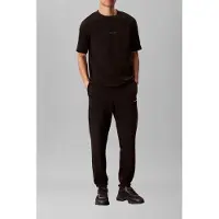 Calvin Klein Jogginghose Nano Standard Logo LV04LF247G Schwarz Regular Fit