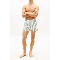 Tommy Hilfiger Short Drawstring Swim Trunk Stripe Minty Grey Größe: S | Badehosen Outlet | Herren | Grau