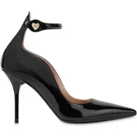 Moschino Heart Button Patent Leather Pumps Black Größe: 37 | Pumps Outlet | Damen | Schwarz