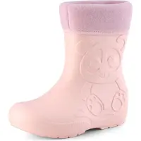 Ladeheid Eva Kinder Jungen Mädchen Gummistiefel Regenschuhe gefüttert LA-CA-11 (Puderrosa, 24/25 EU)