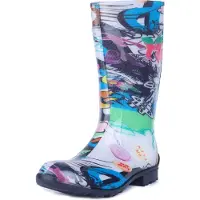 Ladeheid Damen Gummistiefel LA-967 (Zeitung, 41 EU)