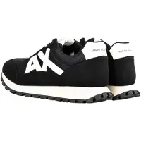 Armani Exchange für Herren. XM001960AF19388MC024 Turnschuhe Logo schwarz (43), Lässig, Polyester