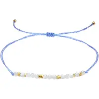 Luxenter Armband aus weißem Perlmutt mit 18 Karat Gelbgold-Finish – Gonli