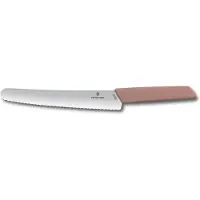 Victorinox Swiss Modern Brot- und Konditormesser 22 cm, apricot-rosa