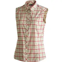 Maier Sports Sana Sleeveless brown check (M20413) 38