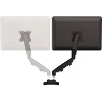 Fellowes Dual Monitorarm Set Eppa, für bis zu 2 Monitore mit jeweils 39" Gesamtbreite, VESA, dreh-/schwenk-/neig-/höhenverstellbar, schwarz