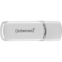 Intenso Flash Line, 32 GB, USB Typ-C, 3.2 Gen 1 (3.1 Gen 1), 70 MB/s, Kappe, Weiß