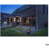 SLV LED-Wandstrahler Sitra M Rost
